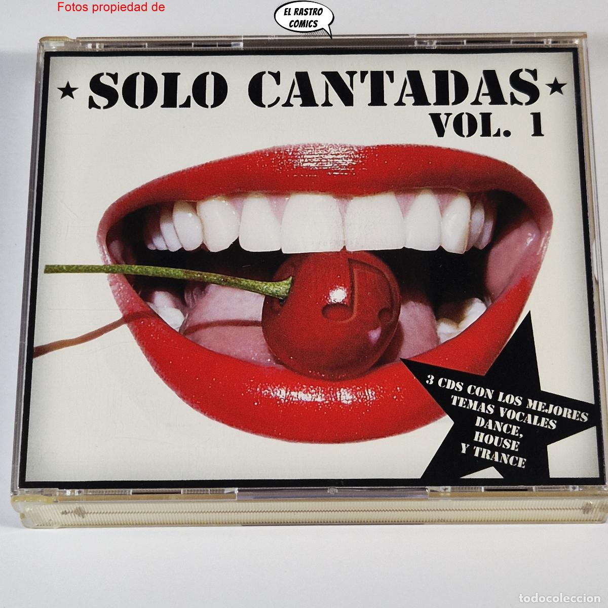 CDs de m&uacute;sica: Solo Cantadas Vol 1, triple, 3 CD con los mejores temas vocales Dance, House y Trance, 2005