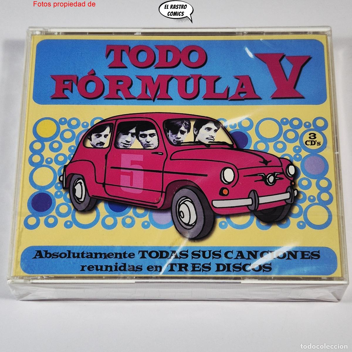 CDs de m&uacute;sica: F&oacute;rmula V, Todo, Absolutamente todas sus canciones en tres discos, triple CD precintado, 2005