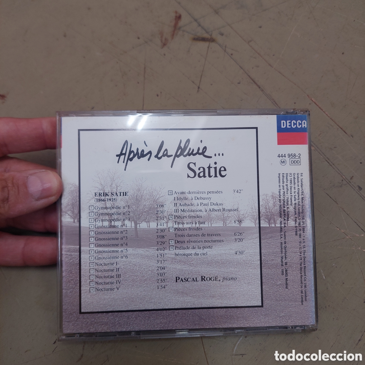 CDs de m&uacute;sica: CD Apres la pluie... Satie - Foto 2