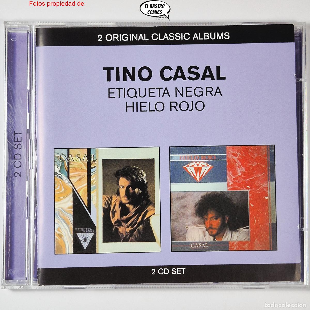 CDs de m&uacute;sica: Tino Casal, Etiqueta Negra + Hielo Rojo, doble, 2 CD EMI 2011, excelente estado