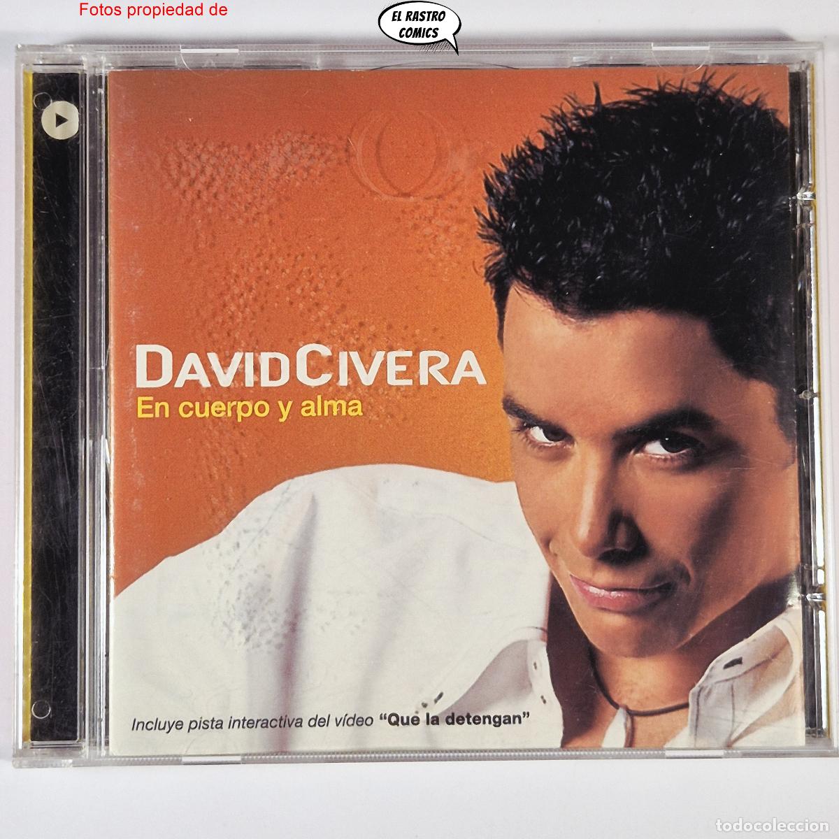 CDs de m&uacute;sica: David Civera, En Cuerpo y Alma, CD Enhanced, pista interactiva del video Que la detengan, Vale 2002