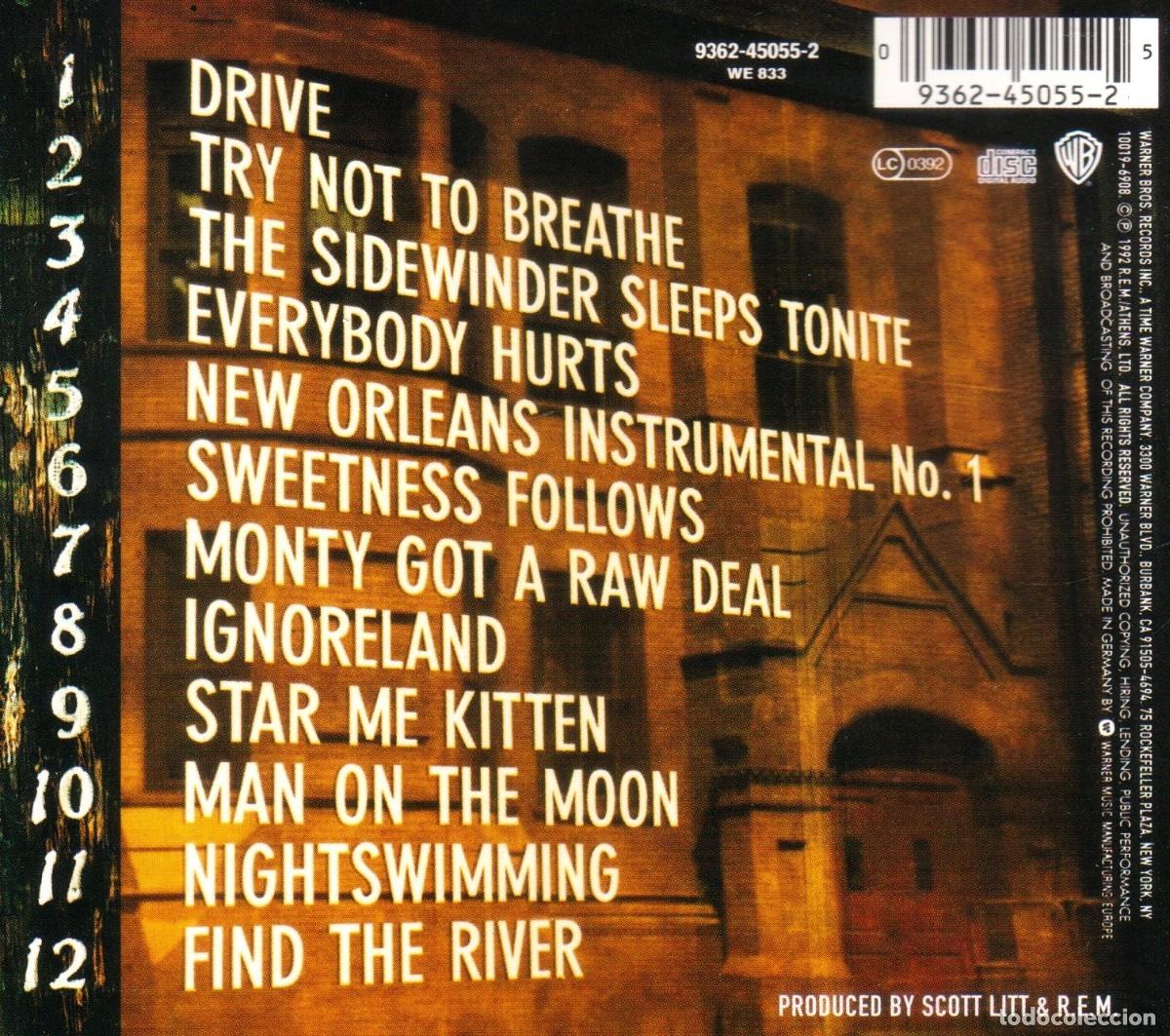 CDs de m&uacute;sica: R.E.M. AUTOMATIC FOR THE PEOPLE. CD. - Foto 2