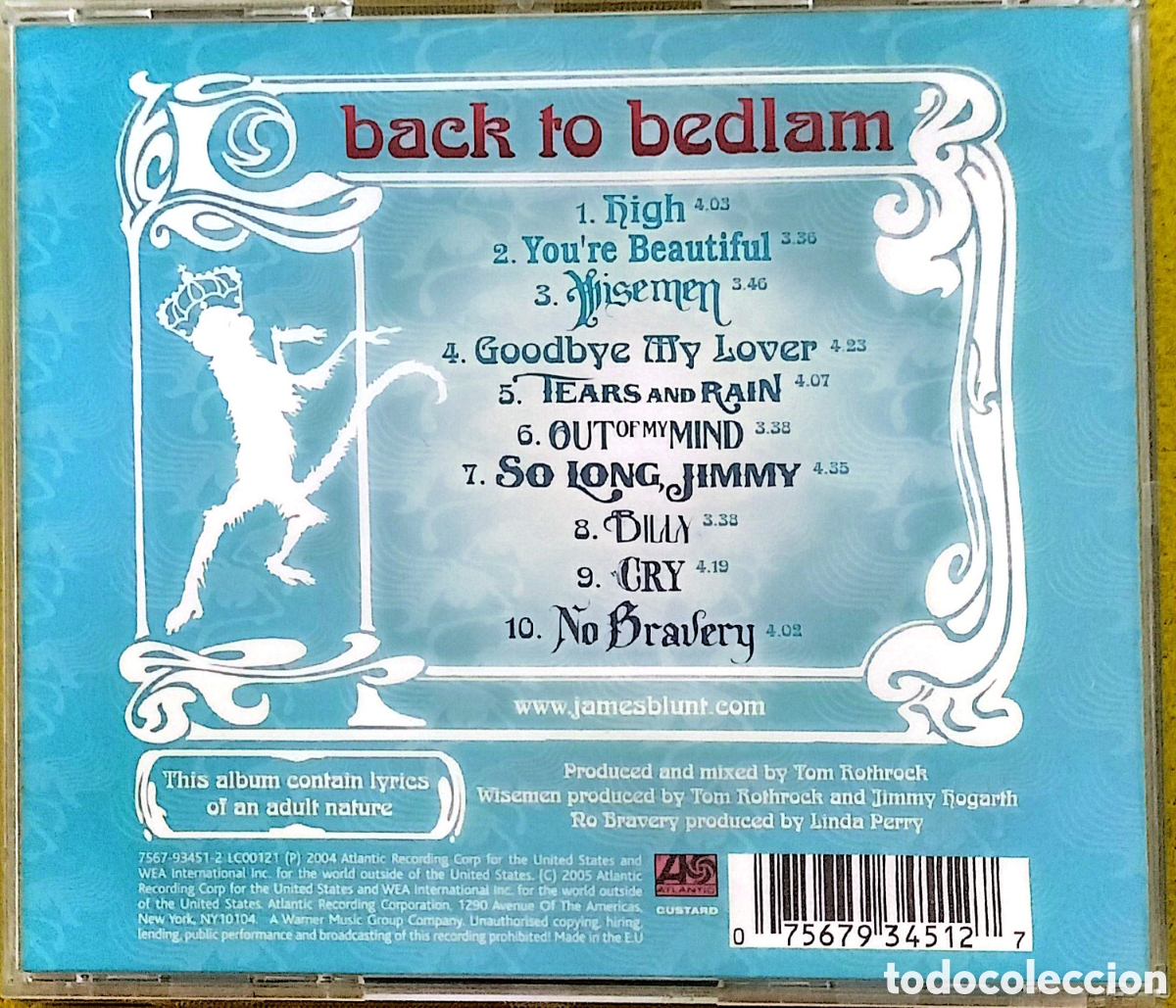 CDs de m&uacute;sica: CD James Blunt - Black To Bedlam - Foto 3