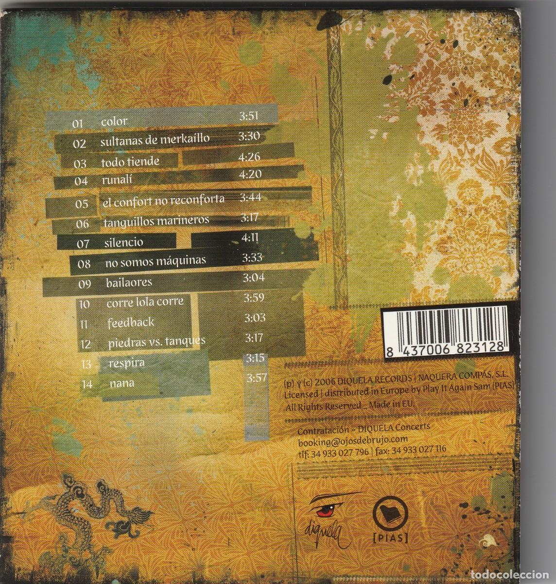 CDs de m&uacute;sica: OJOS DE BRUJO - TECHARI (CD DIQUELA 2006) DIGIPACK - Foto 2