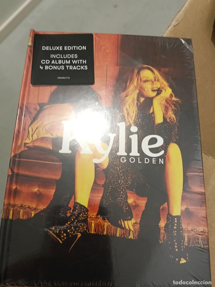 CDs de m&uacute;sica: RAR DELUXE CD. KYLIE. GOLDEN. STICKER. SEALED. MINT. LIBRO
