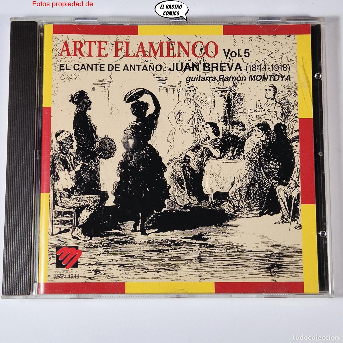 CDs de m&uacute;sica: Arte Flamenco Vol 5, El cante de anta&ntilde;o, Juan Breva (1844-1918), Montoya, CD Mandala 1995, mbe