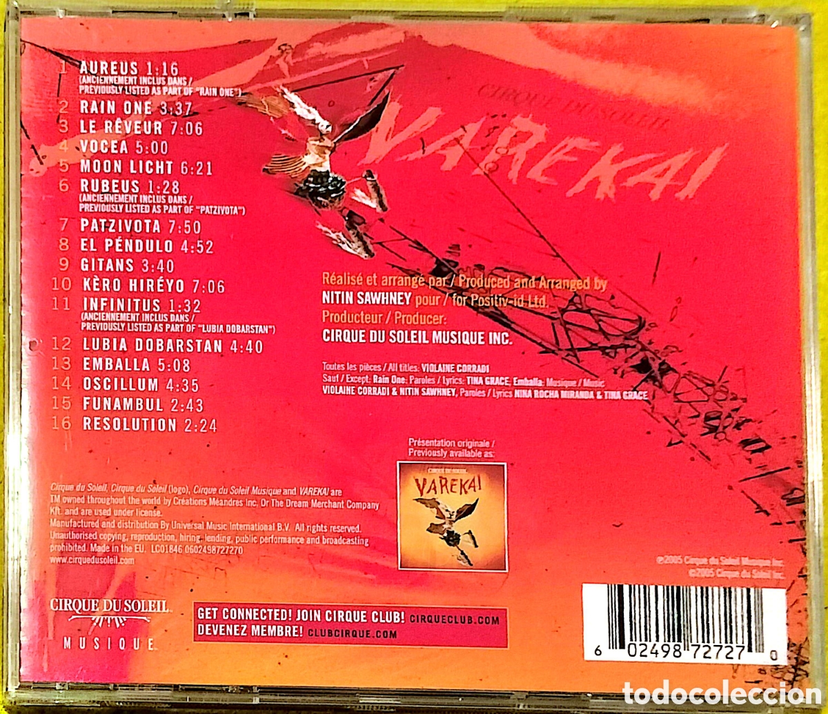 CDs de m&uacute;sica: CD Cirque Du Soleil - Varekai - Foto 3