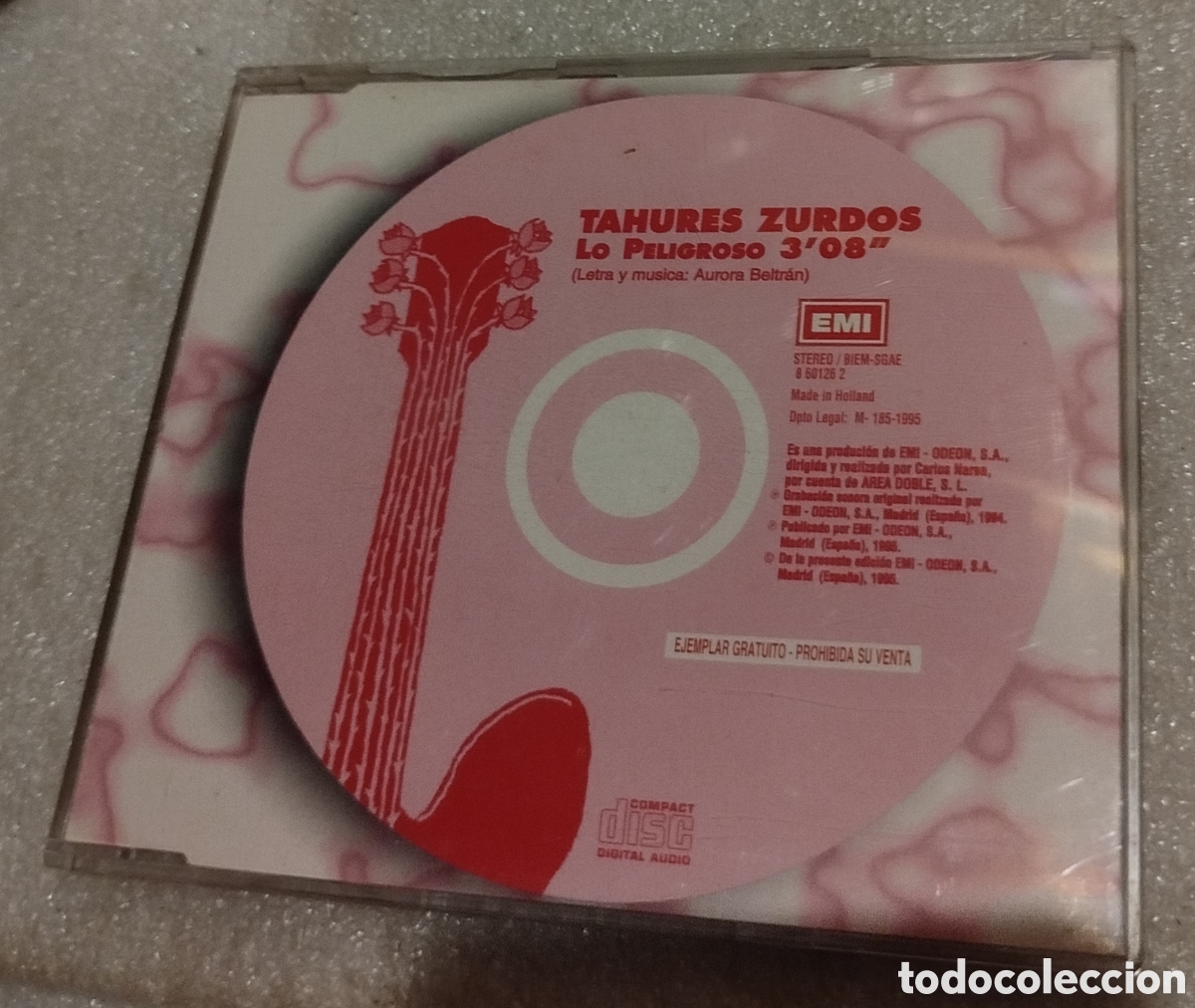 CDs de m&uacute;sica: Tah&uacute;res Zurdos - lo peligroso. CD single
