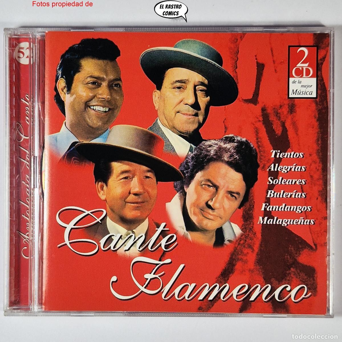 CDs de m&uacute;sica: Cante Flamenco, Tientos, Alegr&iacute;as, Soleares, Buler&iacute;as, Fandangos..., 2 CD, Antolog&iacute;a del Cante, mbe