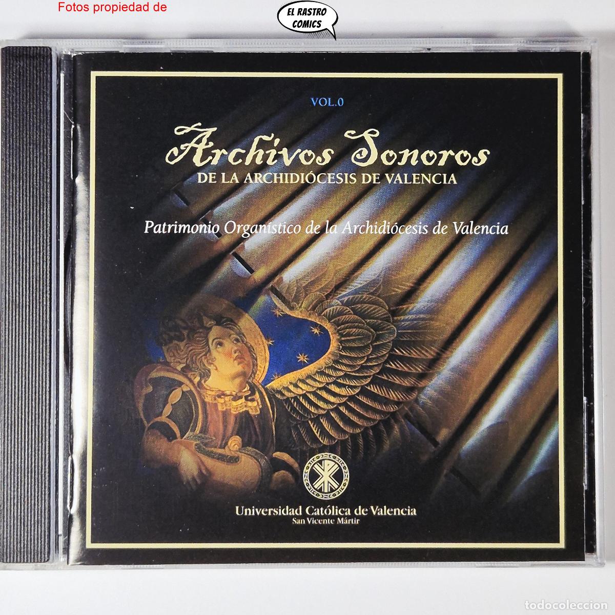 CDs de m&uacute;sica: Archivos Sonoros de La Archidi&oacute;cesis de Valencia, Patrimonio Organ&iacute;stico, Vol 0, CD 2009 exc. estado
