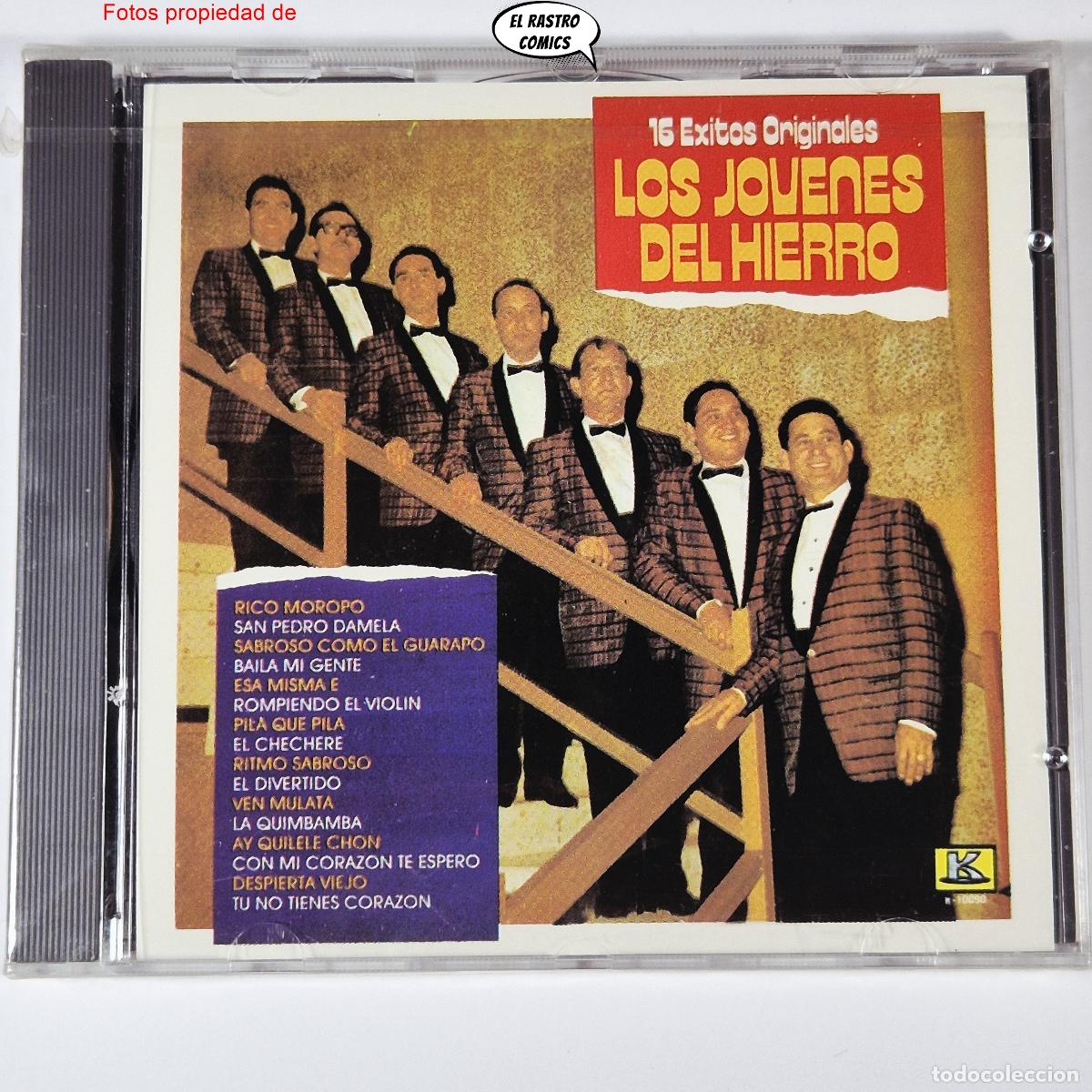 CDs de m&uacute;sica: Los J&oacute;venes del Hierro, 16 &Eacute;xitos Originales, CD precintado, Kubaney 1992, Cubano