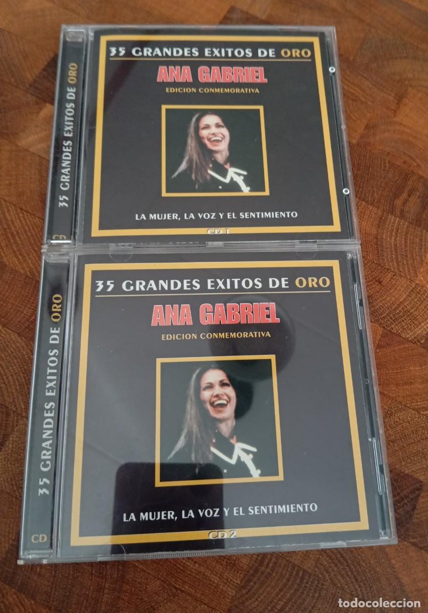 CDs de m&uacute;sica: ANA GABRIEL - 35 GRANDES &Eacute;XITOS DE ORO - EDICI&Oacute;N CONMEMORATIVA DOBLE CD SONY MUSIC 2000 - COLOMBIA -