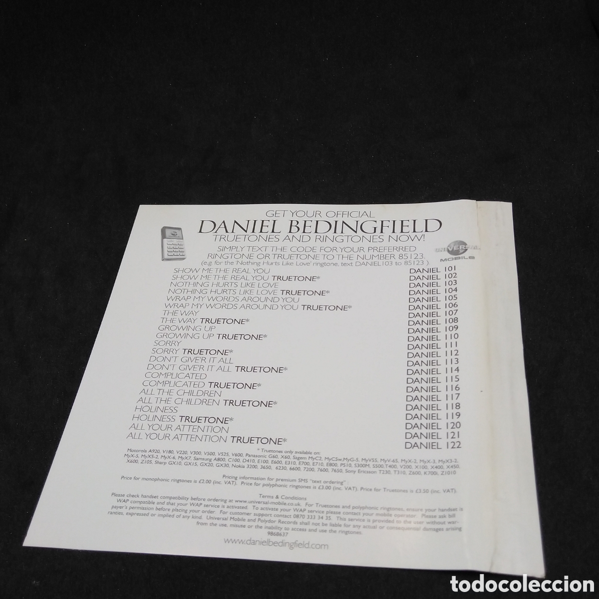 CDs de m&uacute;sica: DANIEL BEDINGFIELD - SECOND FIRST IMPRESSION - SPECIAL EDITION - CD - 2004 - DISCO VERIFICADO - Foto 6