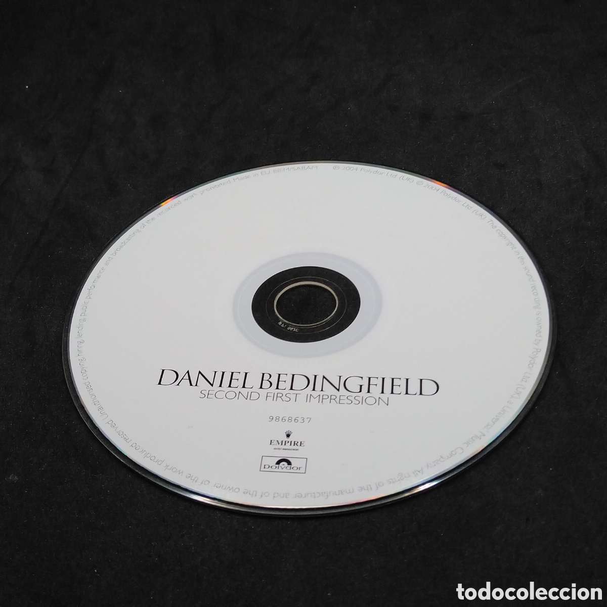 CDs de m&uacute;sica: DANIEL BEDINGFIELD - SECOND FIRST IMPRESSION - SPECIAL EDITION - CD - 2004 - DISCO VERIFICADO - Foto 7