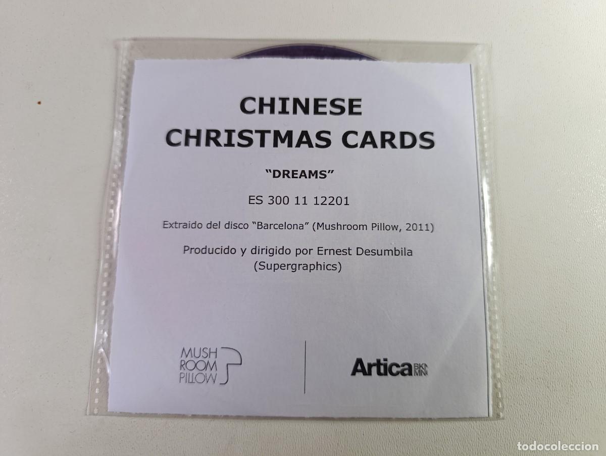 CDs de m&uacute;sica: CHINESE CHRISTMAS CARDS 'Dreams' CD single promo 2011 Barcelona Mushroom Pillow