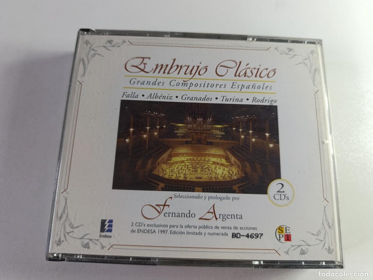 CDs de m&uacute;sica: EMBRUJO CL&Aacute;SICO Grandes Compositores Espa&ntilde;oles 2x CD 1997 Endesa M&uacute;sica Clasica Manuel de Falla Albe