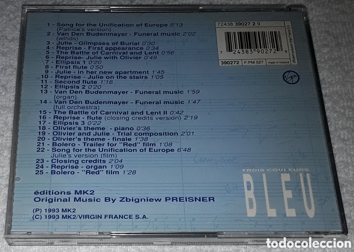CDs de m&uacute;sica: CD - ZBIGNIEW PREISNER - BLUE - - Foto 2