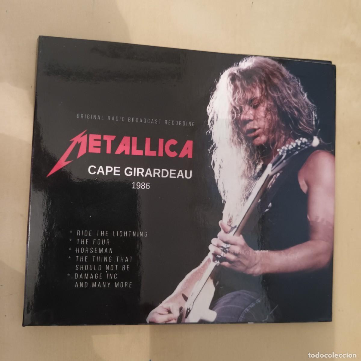 CDs de m&uacute;sica: Metallica , Cape Girardeau 1986 , CD 2025 NO OFICIAL. Impecable. Heavy Metal