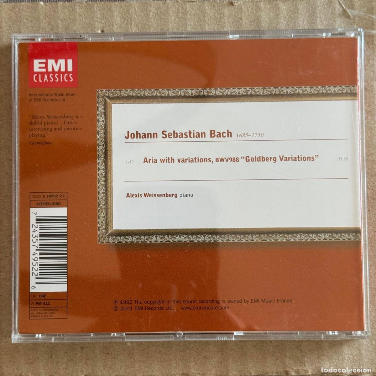 CDs de m&uacute;sica: Alexis Weissenberg &rdquo;BACH, Goldberg Variations&rdquo; CD - Foto 2