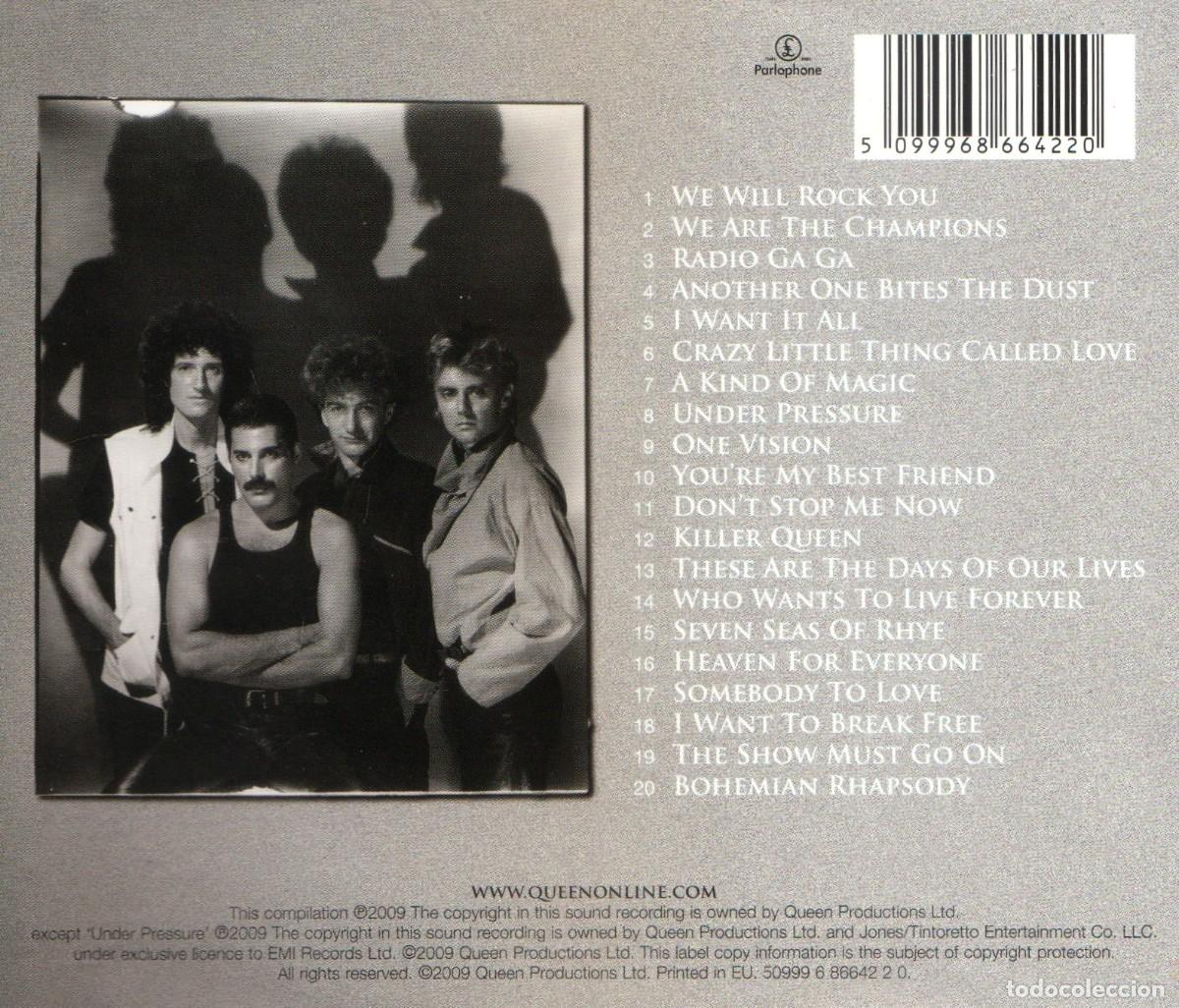 CDs de m&uacute;sica: QUEEN. ABSOLUTE GREATEST. RECOPILATORIO. CD. - Foto 2