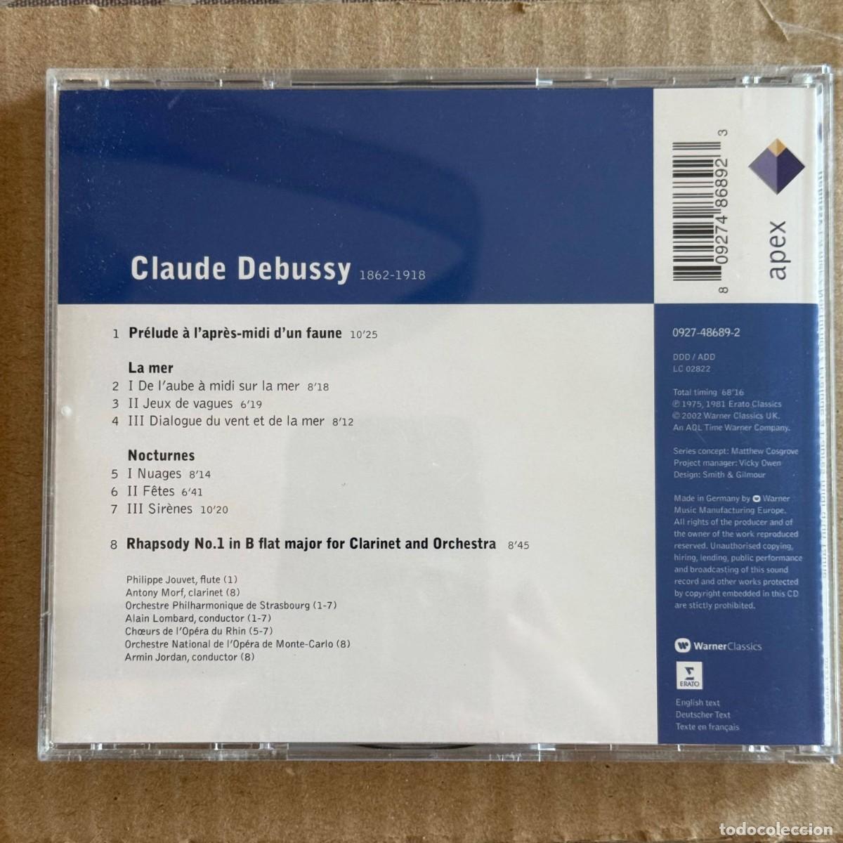 CDs de m&uacute;sica: DEBUSSY &rdquo;La mer, Nocturnes, ...&rdquo; CD - Foto 2
