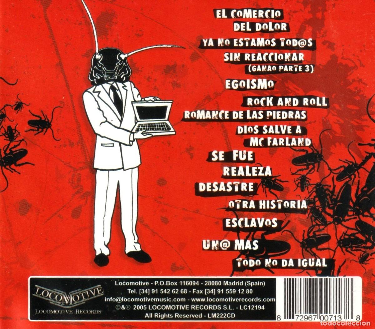 CDs de m&uacute;sica: REINCIDENTES. EL COMERCIO DEL DOLOR. CD. - Foto 2