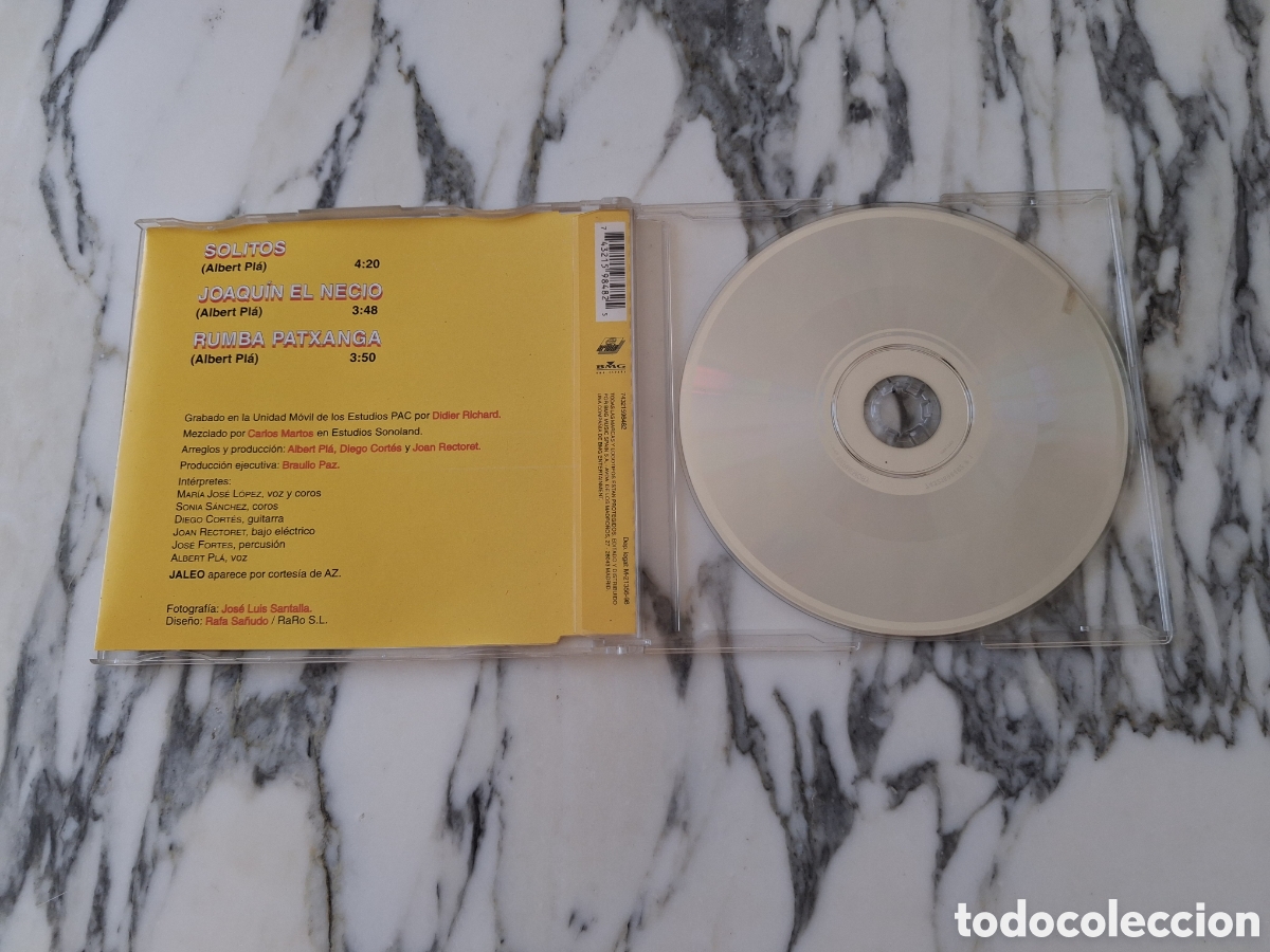 CDs de m&uacute;sica: ALBERT PL&Aacute; & JALEO - SOLITOS - CD - 1998 - Foto 2