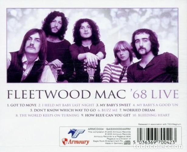 CDs de m&uacute;sica: FLEETWOOD MAC. 68 LIVE. CD. - Foto 2