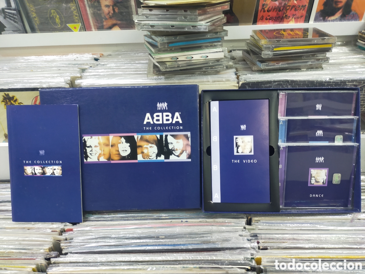 CDs de m&uacute;sica: Abba collection caja box 3 cd's + libreto + VHS 1999