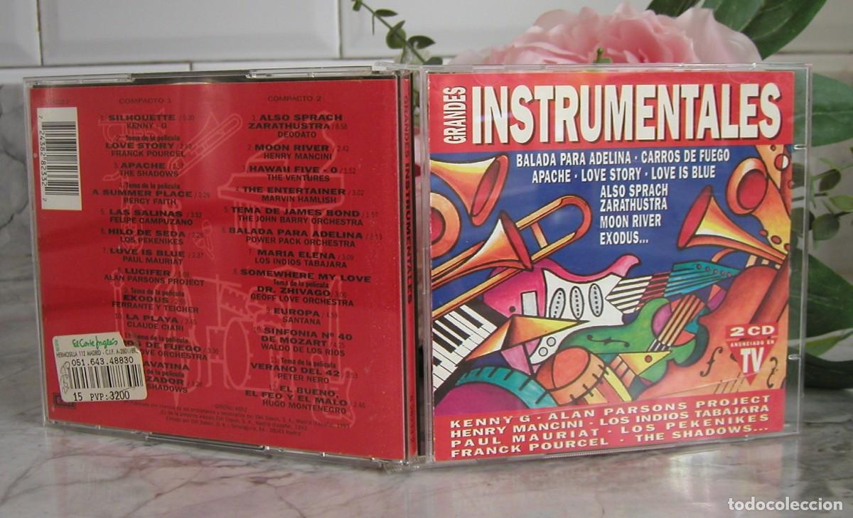 CDs de m&uacute;sica: Grandes instrumentales 2 cds varios ver t&iacute;tulos en las fotograf&iacute;as adjuntas A&ntilde;o 1993 EMI