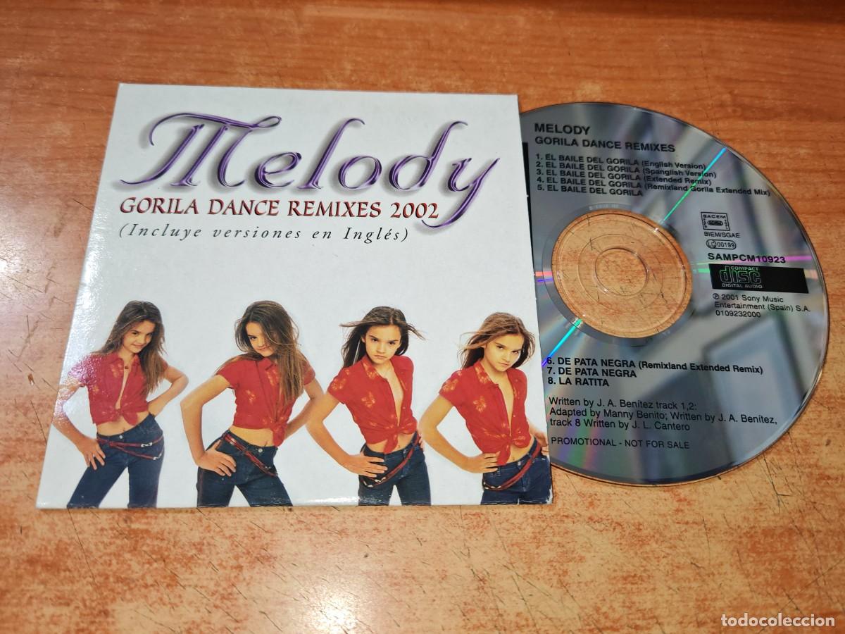 CDs de m&uacute;sica: MELODY Gorila DANCE REMIXES 2002 CD SINGLE PROMOCIONAL DE CARTON 8 TEMAS TEMA EN INGLES