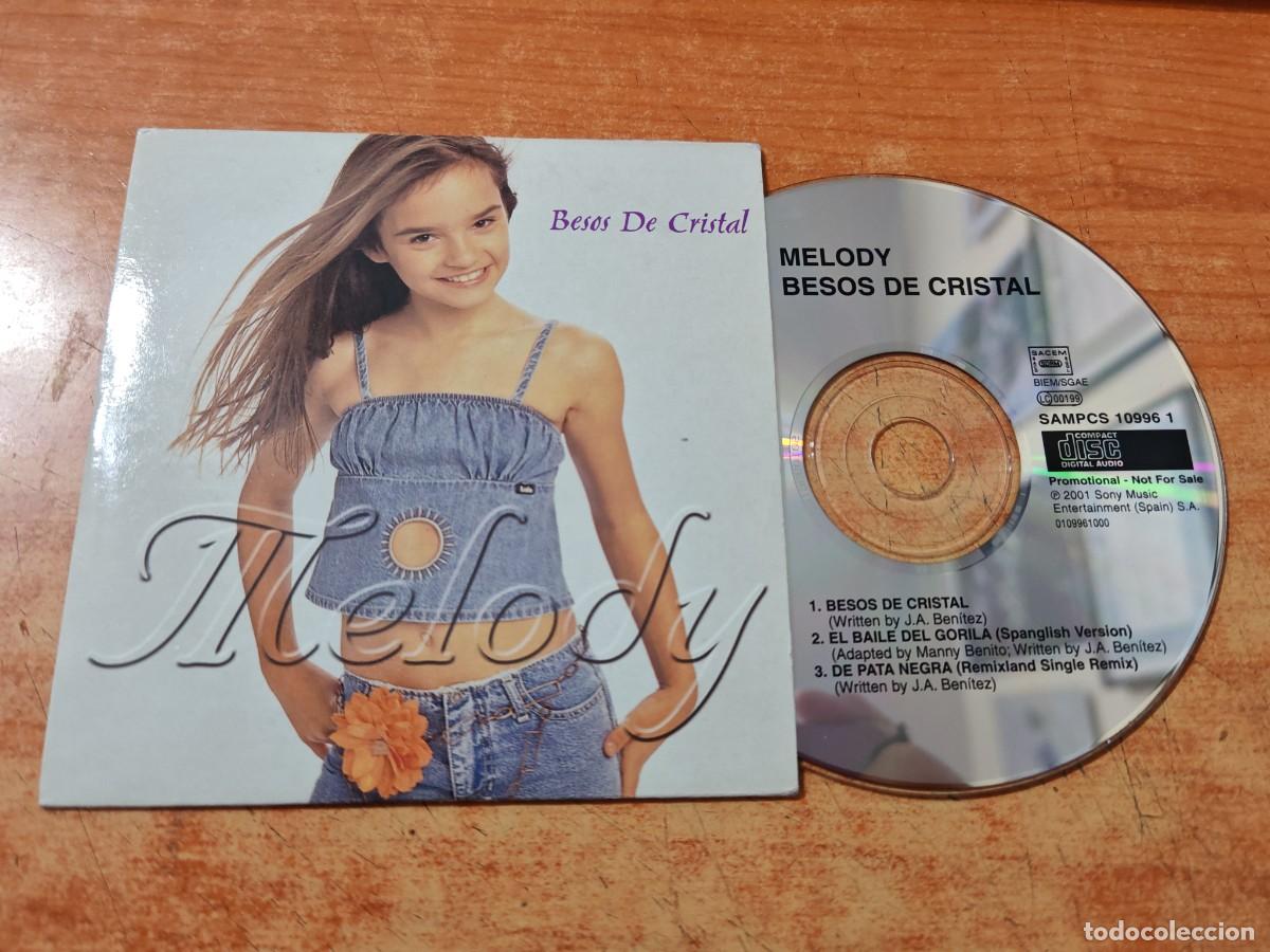 CDs de m&uacute;sica: MELODY Besos de cristal CD SINGLE PROMOCIONAL CON LA PORTADA DE CARTON 2001 3 TEMAS SPANGLISH