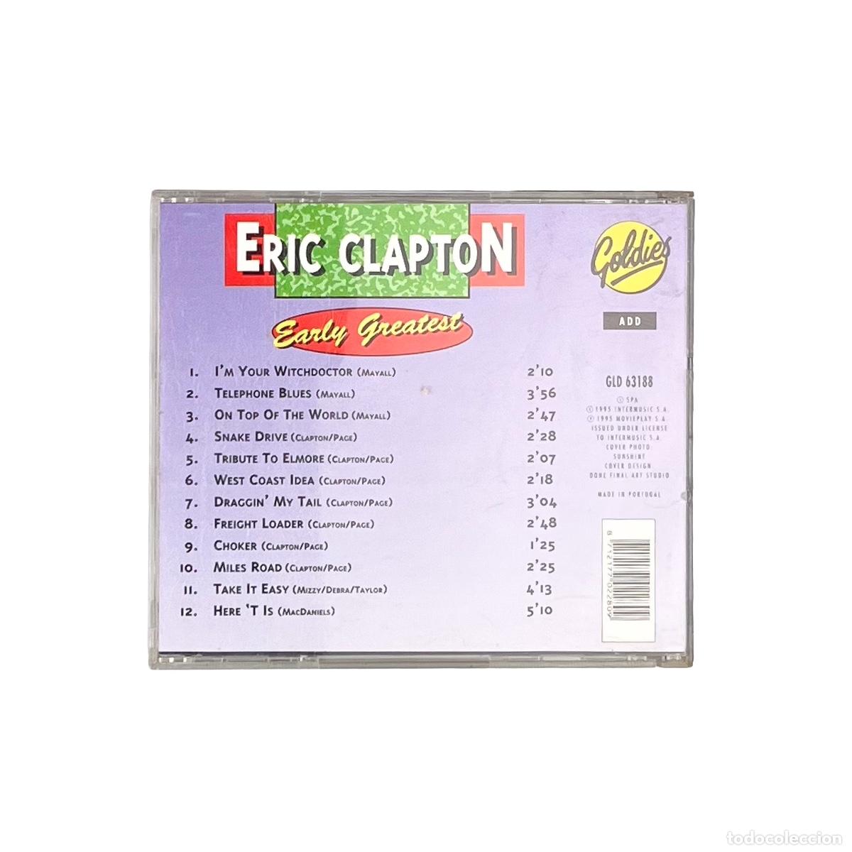 CDs de m&uacute;sica: CD. Eric Clapton. Early Greatest (VG+/VG+) - Foto 2