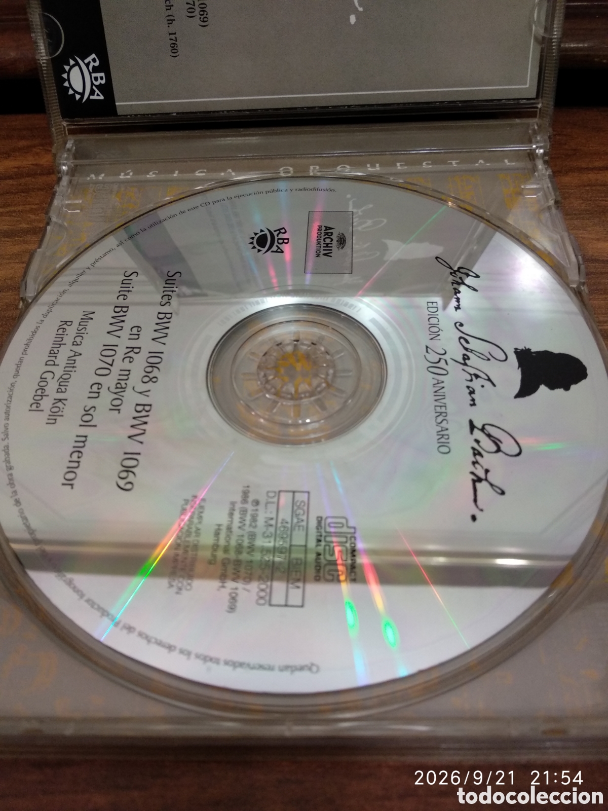CDs de m&uacute;sica: J.S.Bach. Suites orquestable 2 - Foto 3