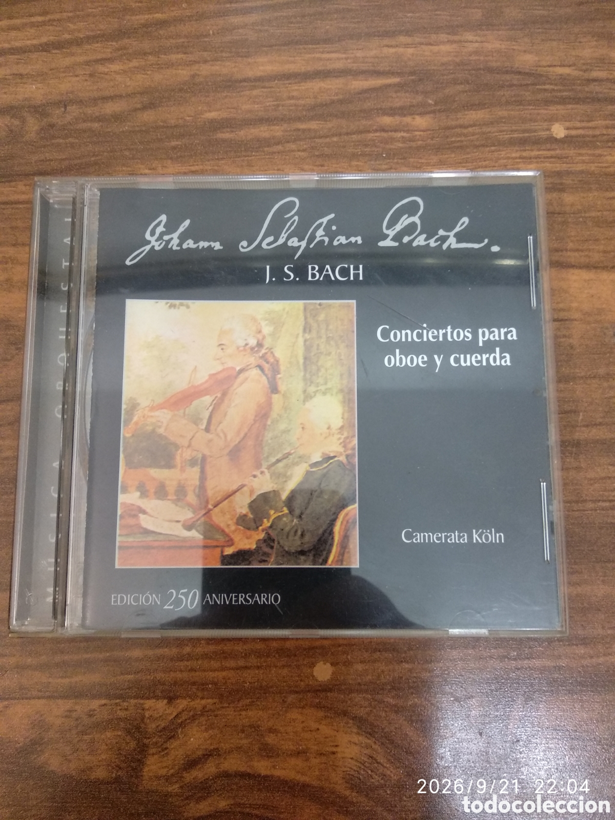 CDs de m&uacute;sica: J.S.Bach.conciertos para oboe y cuerda