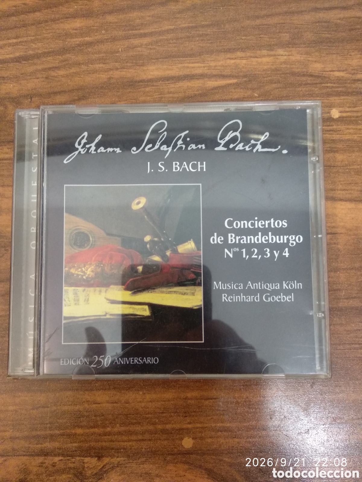CDs de m&uacute;sica: J.S.Bach.conciertos de Brandeburgo n&uacute;m.1,2,3 y 4