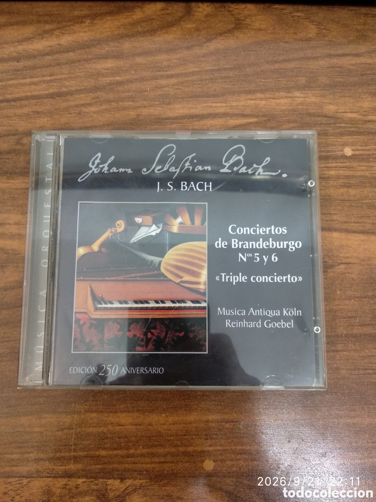 CDs de m&uacute;sica: J.S.Bach concierto de Brandeburgo n&uacute;m 5 y 6