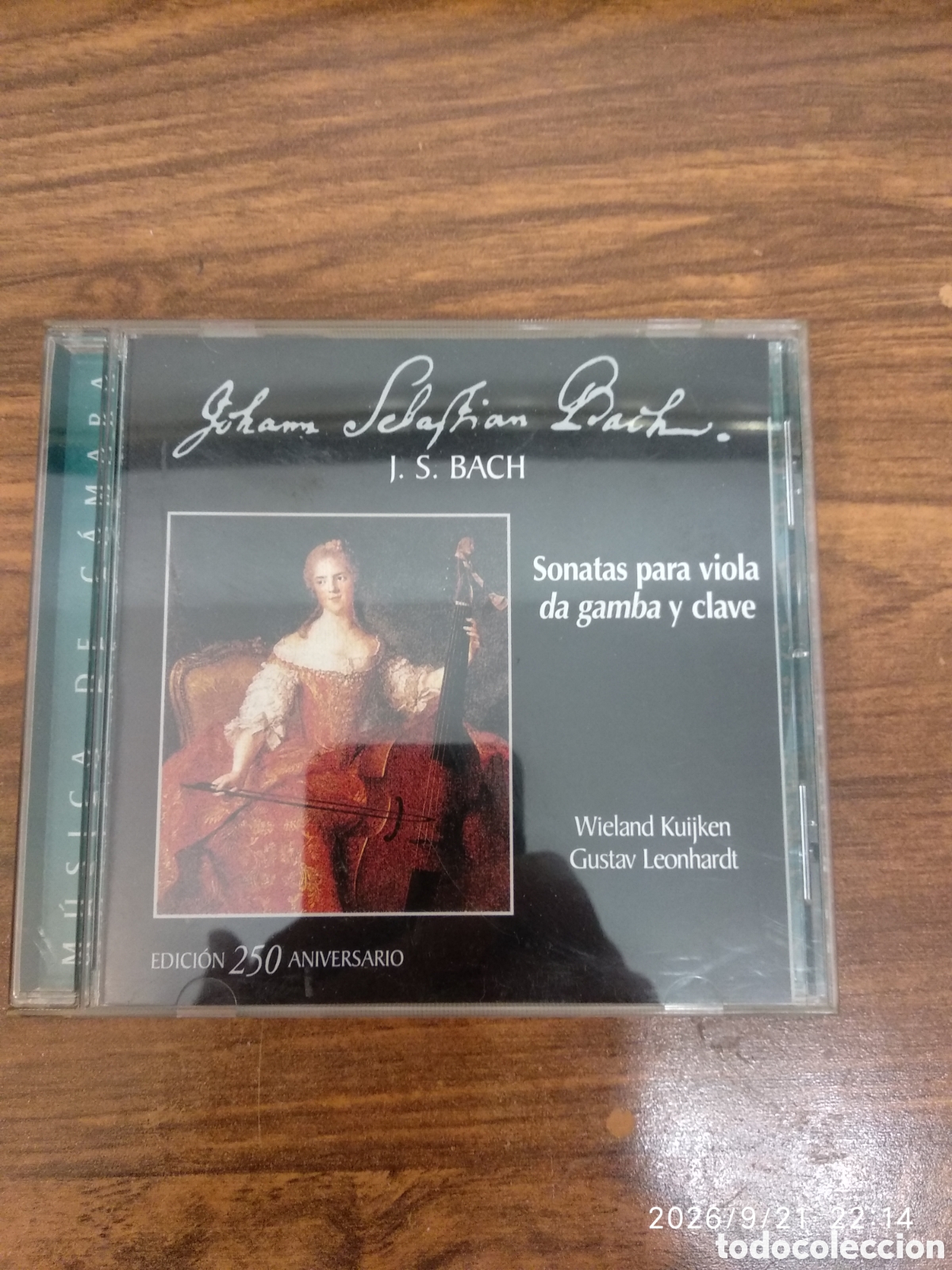 CDs de m&uacute;sica: J.S.Bach.sonatas para viola da gamba y clave