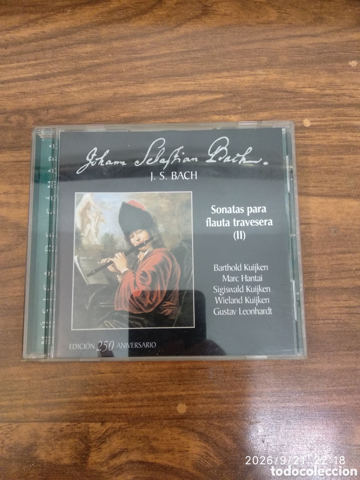 CDs de m&uacute;sica: J.S.Bach.sonatas para flauta travesera