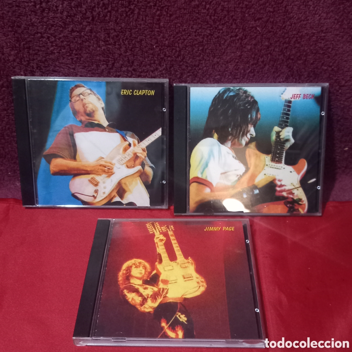 CDs de m&uacute;sica: PACK 3&times;CDs ERIC CLAPTON+JIMMY PAGE+JEFF BECK/FUNDAMENTALES(COMO NUEVO)