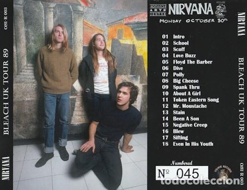 CDs de m&uacute;sica: CD - NIRVANA - Live Norwich 1989 - Foto 2