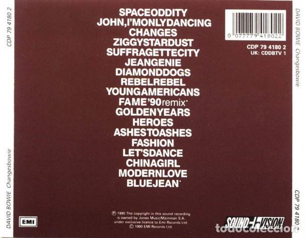 CDs de m&uacute;sica: DAVID BOWIE &ndash; CHANGESBOWIE CD GENIAL ANTOLOGIA - Foto 2