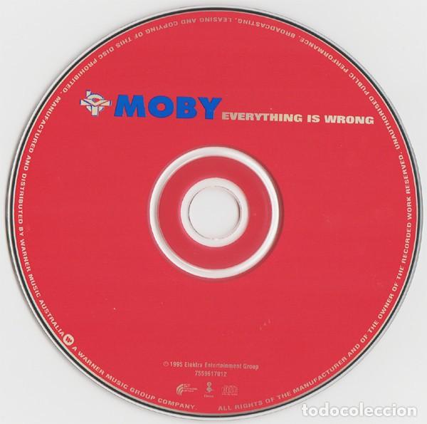 CDs de m&uacute;sica: MOBY &ndash; EVERYTHING IS WRONG CD 1995 EDICION AUSTRALIANA - RARA! - Foto 3