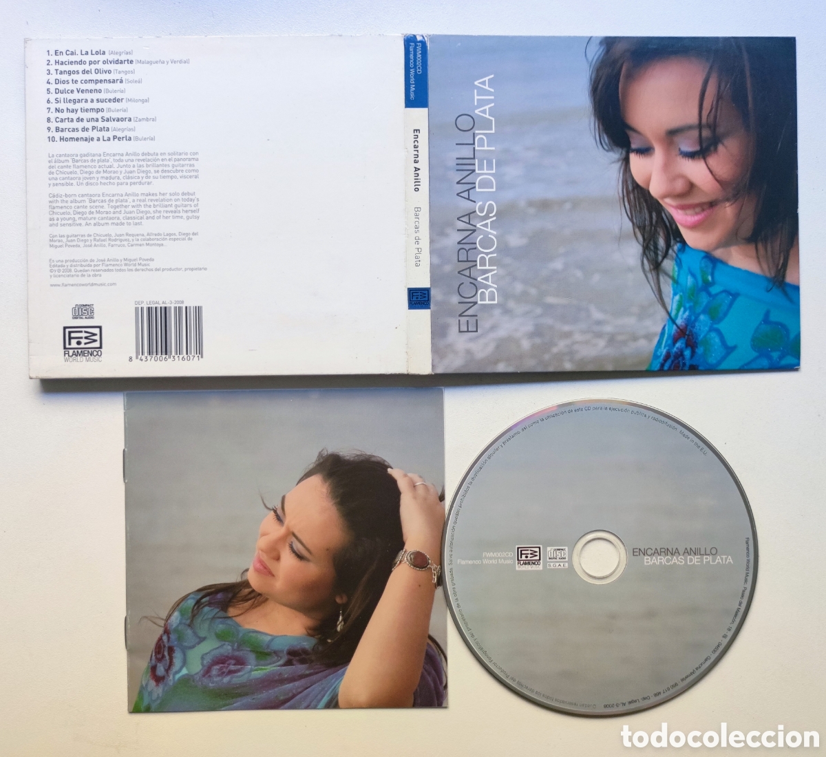 CDs de m&uacute;sica: CD DIGIPACK - ENCARNA ANILLO / BARCAS DE PLATA - CON DIEGO DE MORAO, MIGUEL POVEDA, ETC - 2008