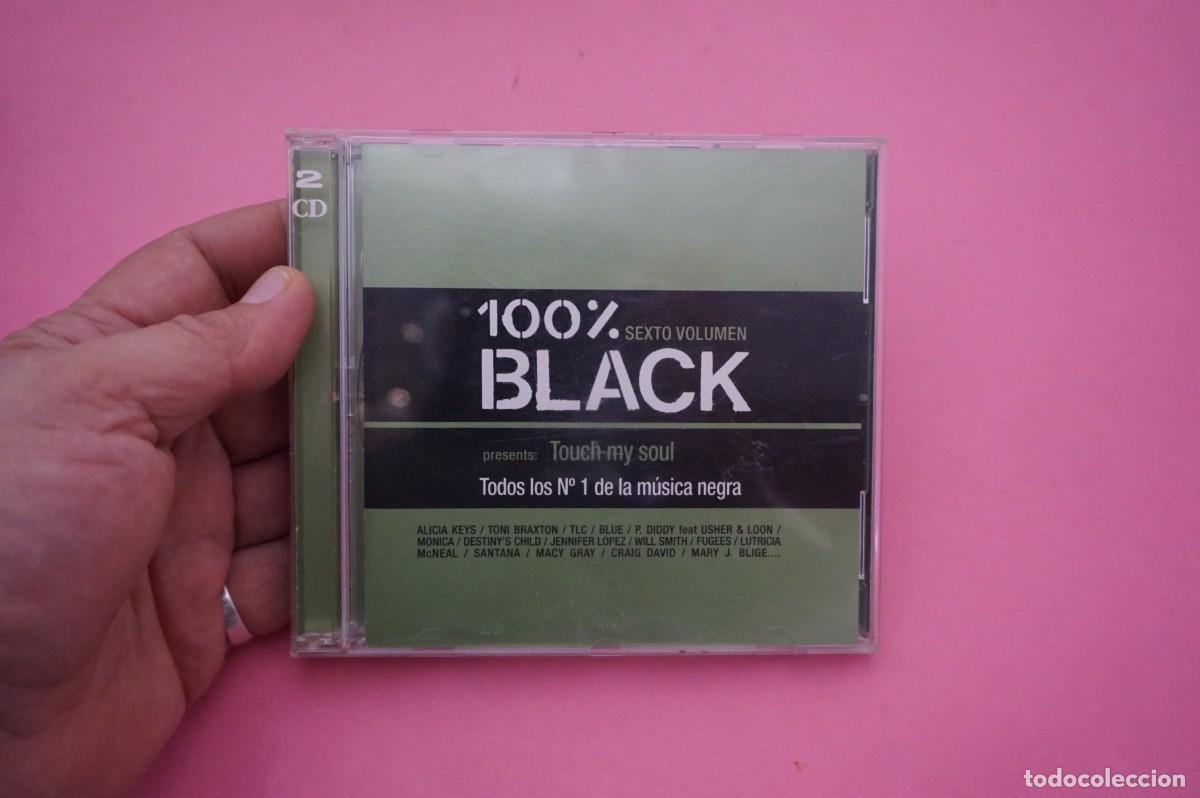 CDs de m&uacute;sica: DOBLE CD - 100% BLACK - SEXTGO VOLUMEN - TODEOS LOS N&ordm; 1 DE LA MUSICA NEGRA