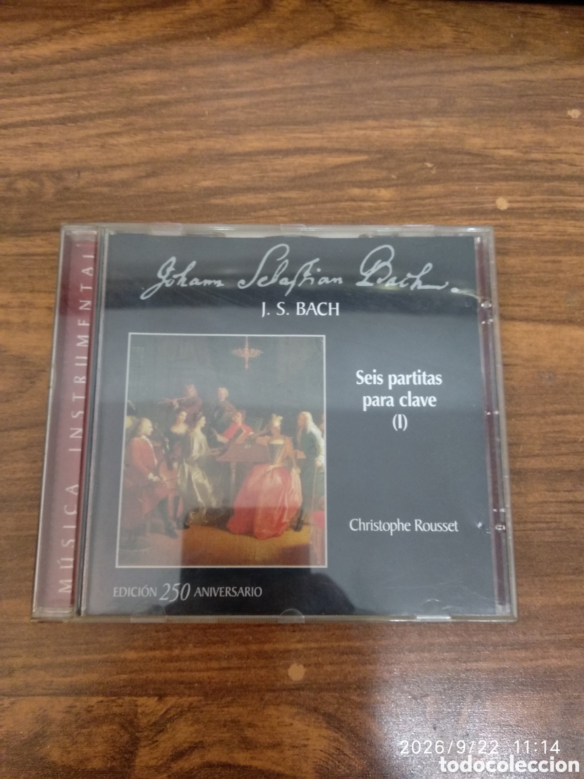 CDs de m&uacute;sica: J.S.Bach.seis partitas para clave