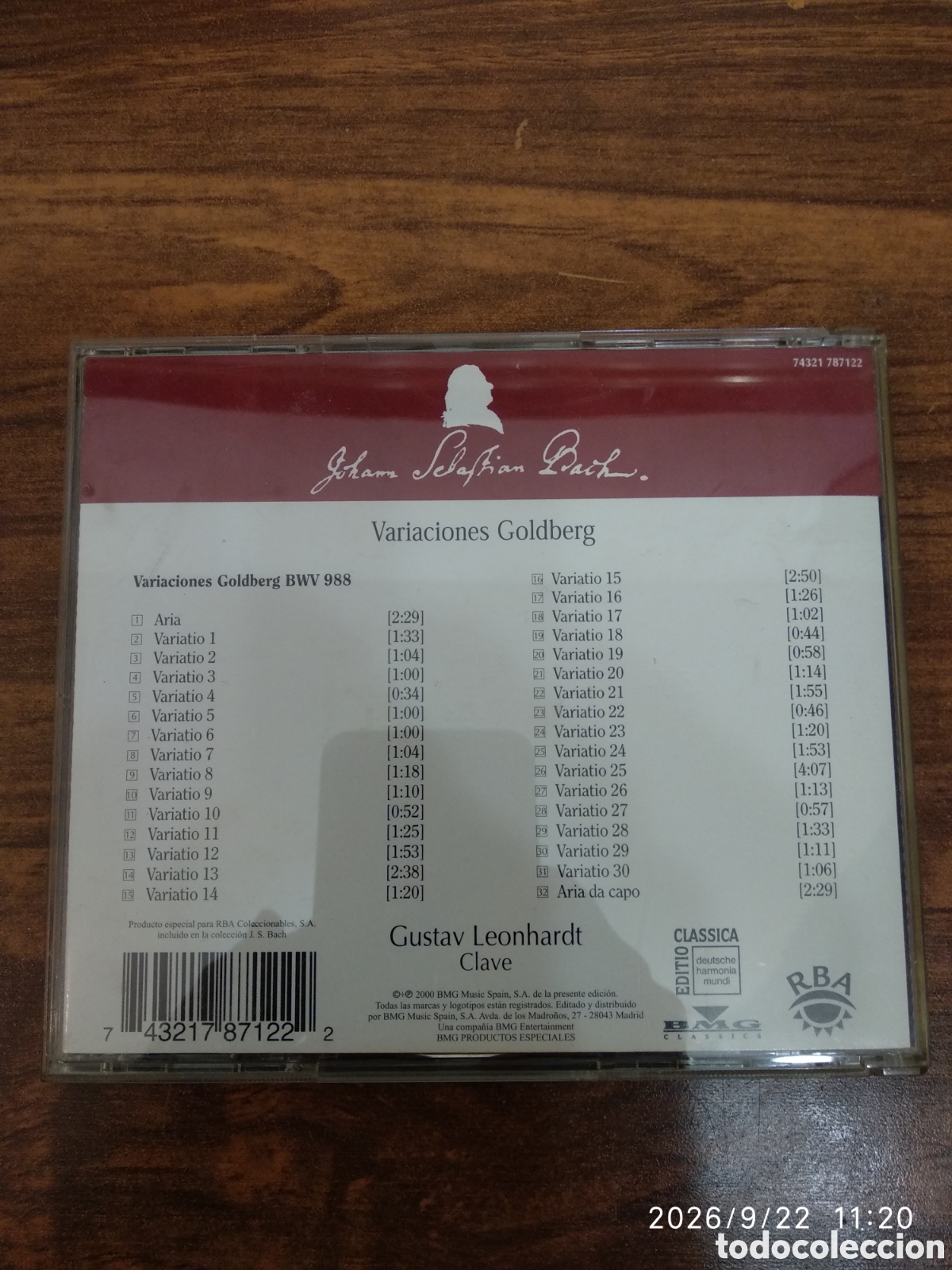 CDs de m&uacute;sica: J.S.Bach.variaciones Goldberg - Foto 2
