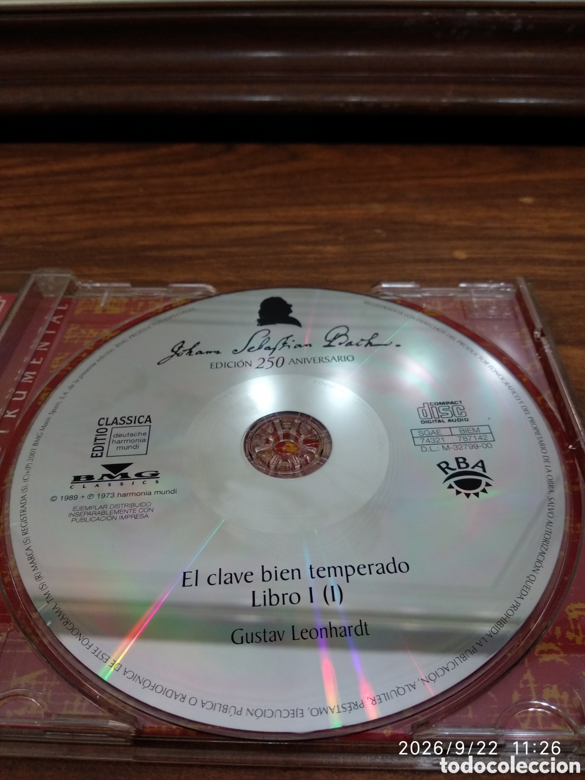 CDs de m&uacute;sica: J.S.Bach el clave bien temperado.Libro (1) - Foto 3