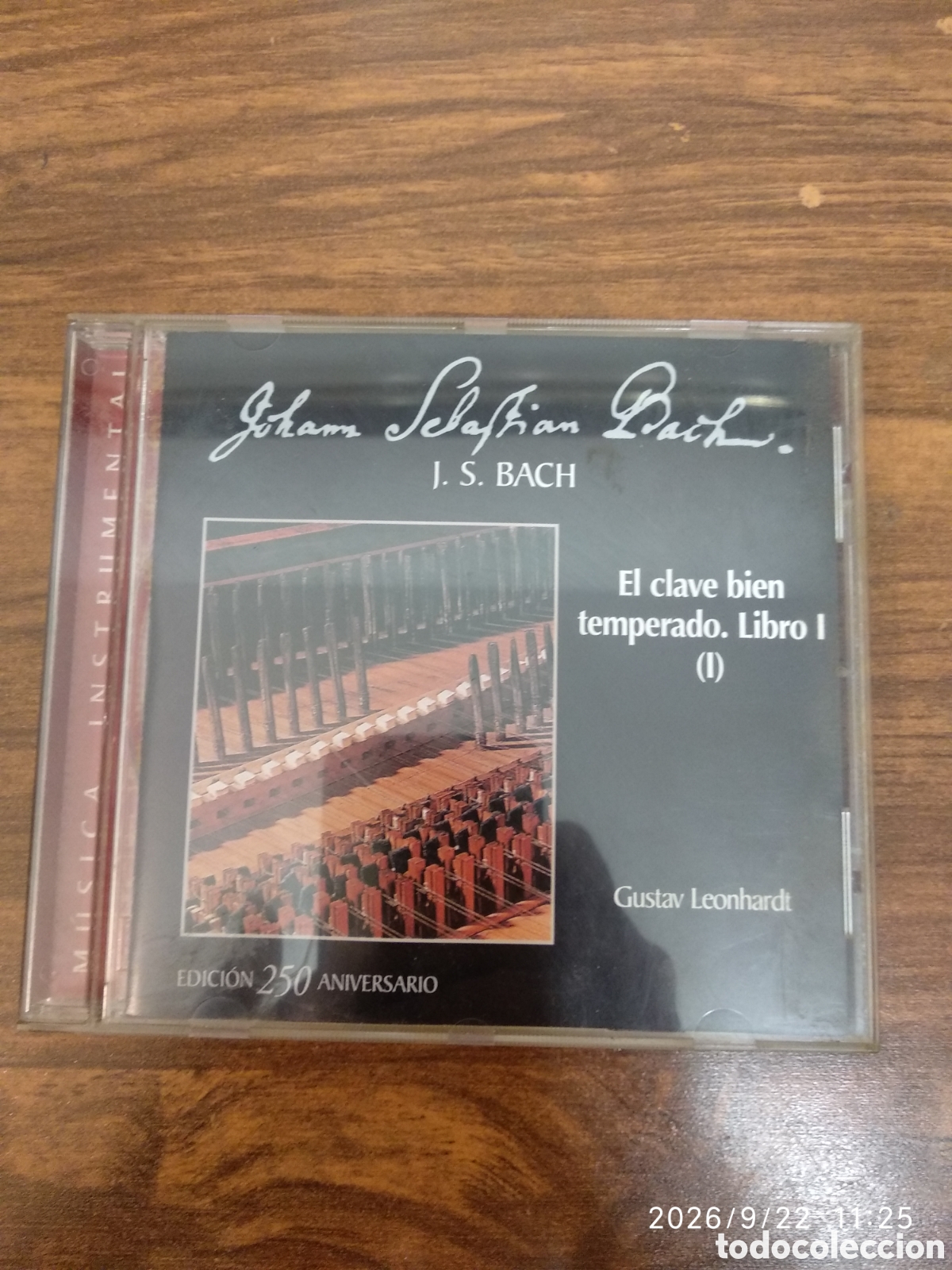 CDs de m&uacute;sica: J.S.Bach el clave bien temperado.Libro (1)
