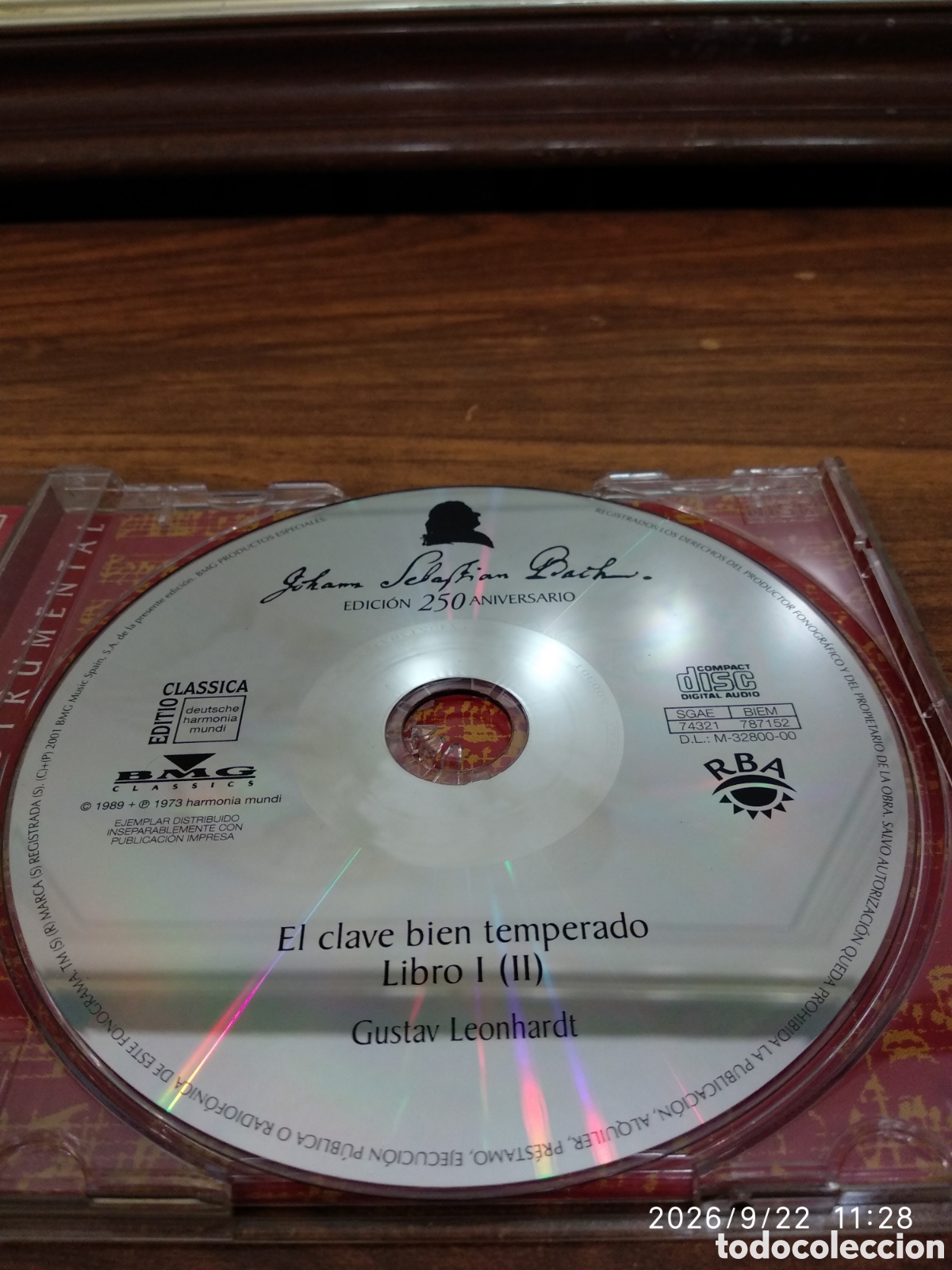 CDs de m&uacute;sica: J.S.Bach el clave bien temperado.Libro 1 (2) - Foto 3